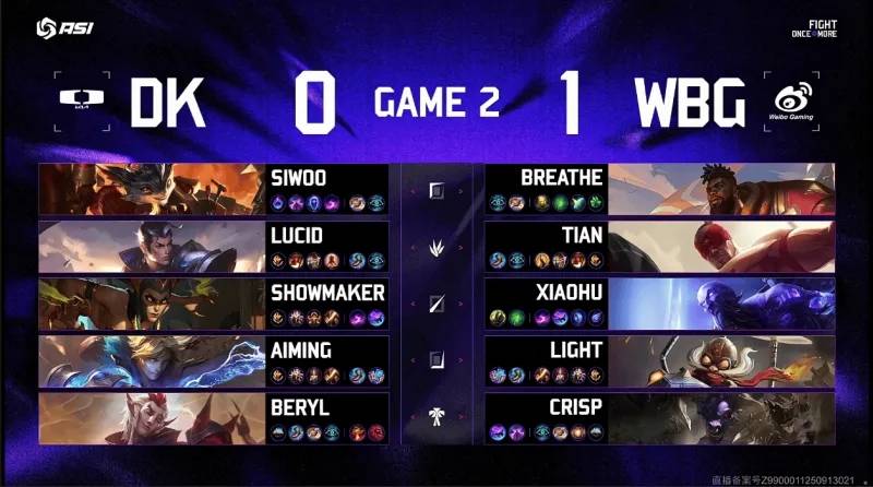 LOL亚洲邀请赛2:0爆冷击败DK，WBG真外战内行？